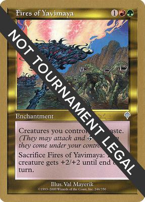 Fires of Yavimaya - 2001 Jan Tomcani (INV) card from World Championship Decks