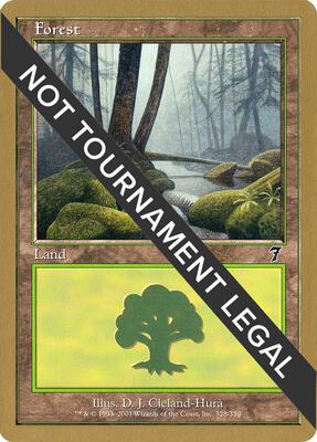 Forest (328) - 2001 Jan Tomcani (7ED) card from World Championship Decks