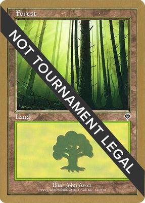 Forest (347) - 2001 Jan Tomcani (INV) card from World Championship Decks