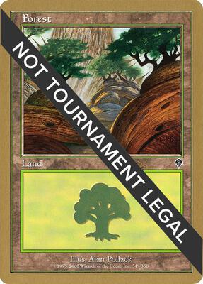 Forest (349) - 2001 Jan Tomcani (INV) card from World Championship Decks