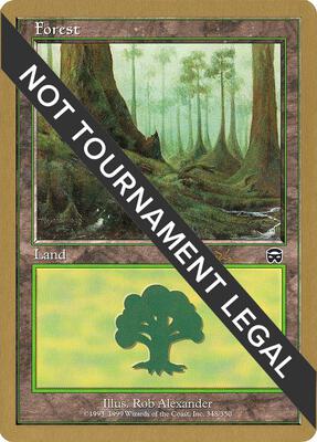 Forest (348) - 2001 Jan Tomcani (MMQ) card from World Championship Decks