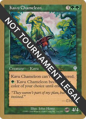 Kavu Chameleon - 2001 Jan Tomcani (INV) (SB) card from World Championship Decks