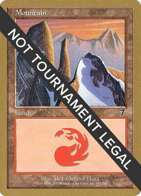 Mountain (337) - 2001 Jan Tomcani (7ED) card from World Championship Decks