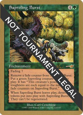 Saproling Burst - 2001 Jan Tomcani (NMS) card from World Championship Decks