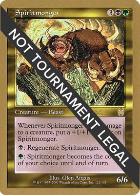 Spiritmonger - 2001 Jan Tomcani (APC) card from World Championship Decks