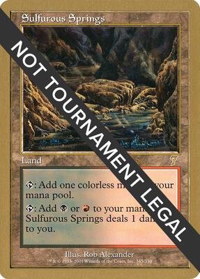 Sulfurous Springs - 2001 Jan Tomcani (7ED) card from World Championship Decks
