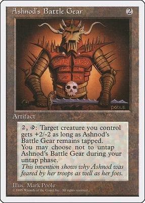 Ashnod's Battle Gear card from Fourth Edition