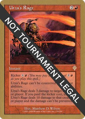 Urza's Rage - 2001 Jan Tomcani (INV) card from World Championship Decks