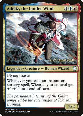 Adeliz, the Cinder Wind card from Prerelease Cards