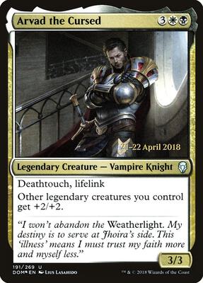 Arvad the Cursed card from Prerelease Cards
