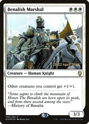 Benalish Marshal card from Prerelease Cards