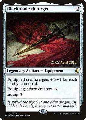 Blackblade Reforged card from Prerelease Cards