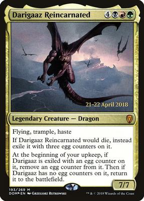 Darigaaz Reincarnated card from Prerelease Cards