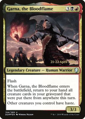 Garna, the Bloodflame card from Prerelease Cards