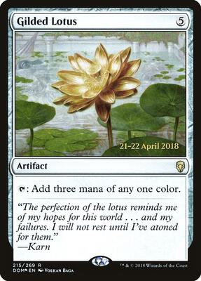 Gilded Lotus card from Prerelease Cards