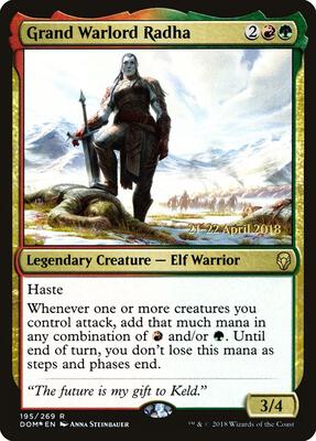 Grand Warlord Radha card from Prerelease Cards