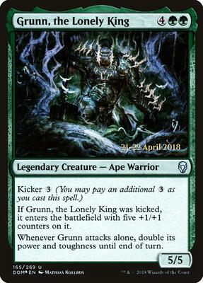Grunn, the Lonely King card from Prerelease Cards