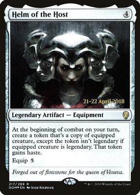 Helm of the Host card from Prerelease Cards