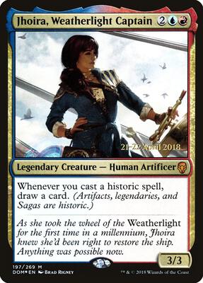 Jhoira, Weatherlight Captain card from Prerelease Cards