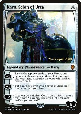 Karn, Scion of Urza card from Prerelease Cards