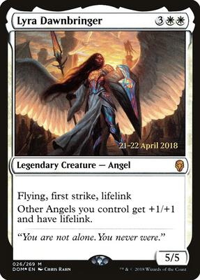 Lyra Dawnbringer card from Prerelease Cards
