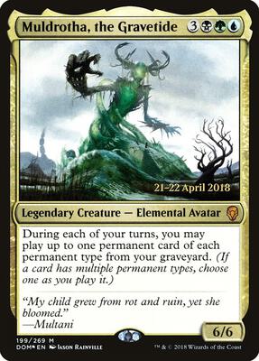 Muldrotha, the Gravetide card from Prerelease Cards