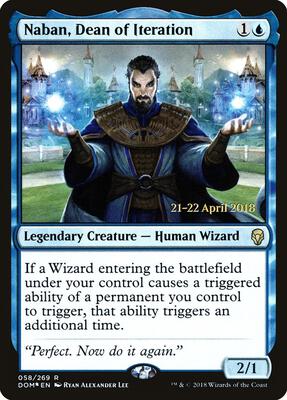 Naban, Dean of Iteration card from Prerelease Cards