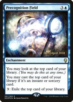 Precognition Field card from Prerelease Cards