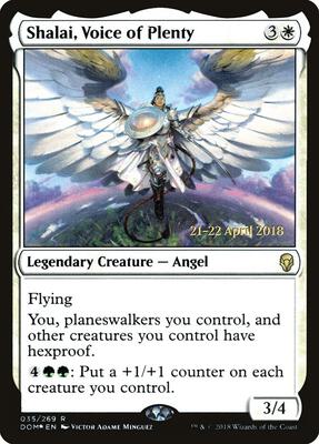 Shalai, Voice of Plenty card from Prerelease Cards