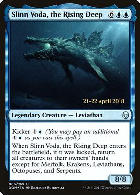 Slinn Voda, the Rising Deep card from Prerelease Cards