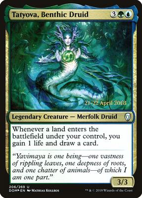Tatyova, Benthic Druid card from Prerelease Cards