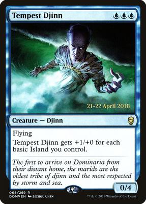 Tempest Djinn card from Prerelease Cards