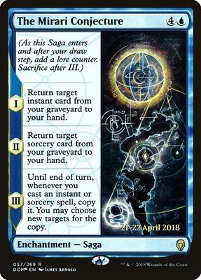 The Mirari Conjecture card from Prerelease Cards