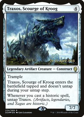 Traxos, Scourge of Kroog card from Prerelease Cards