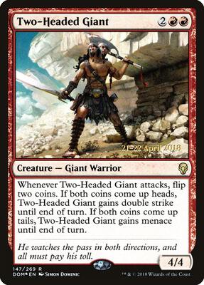 Two-Headed Giant card from Prerelease Cards