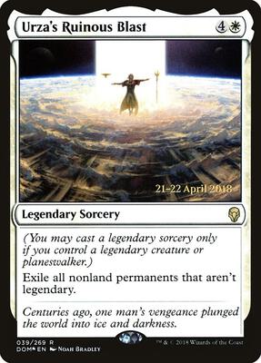 Urza's Ruinous Blast card from Prerelease Cards