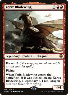 Verix Bladewing card from Prerelease Cards