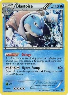Blastoise - 16/101 (Cosmos Holo) card from Blister Exclusives