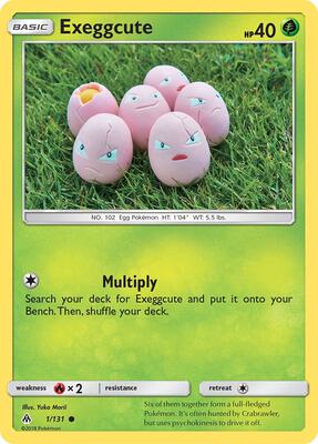 Exeggcute card from SM - Forbidden Light