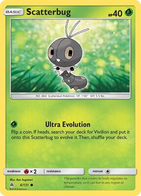 Scatterbug (6) card from SM - Forbidden Light