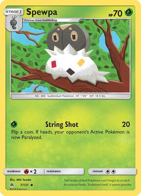 Spewpa card from SM - Forbidden Light