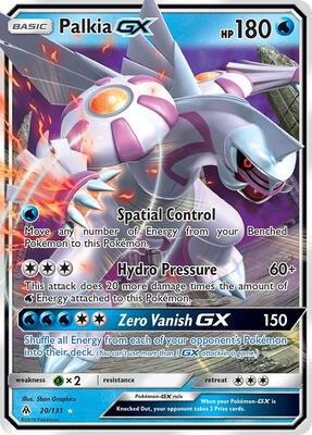 Palkia GX card from SM - Forbidden Light