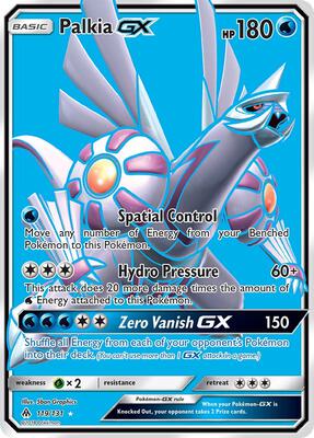 Palkia GX (Full Art) card from SM - Forbidden Light