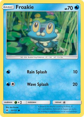Froakie (22) card from SM - Forbidden Light