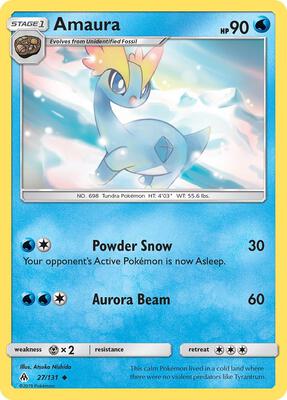 Amaura card from SM - Forbidden Light