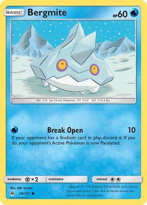 Bergmite card from SM - Forbidden Light