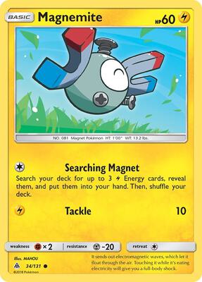 Magnemite card from SM - Forbidden Light
