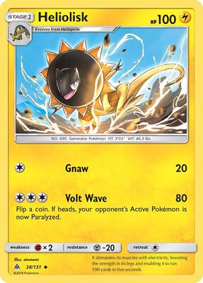 Heliolisk card from SM - Forbidden Light