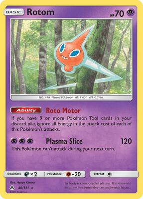Rotom card from SM - Forbidden Light