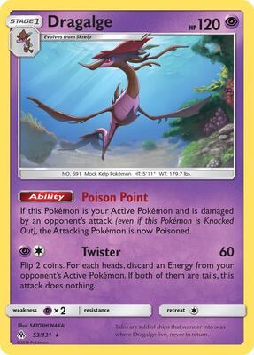 Dragalge card from SM - Forbidden Light